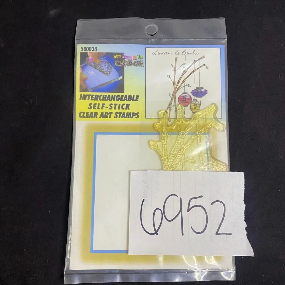 #6952 CLEAR ART SELF STICK STAMPS CHINESE ASIAN LANTERNS